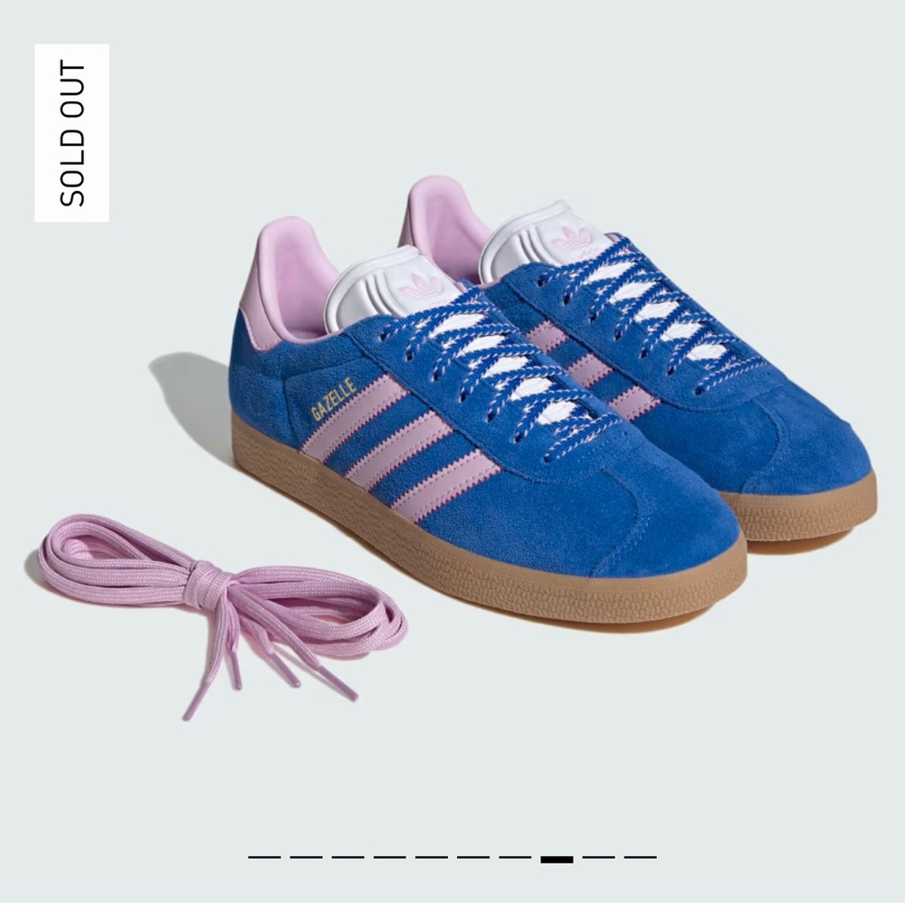 ✨NWT✨ Adidas Gazelle Sneakers, blue and pink